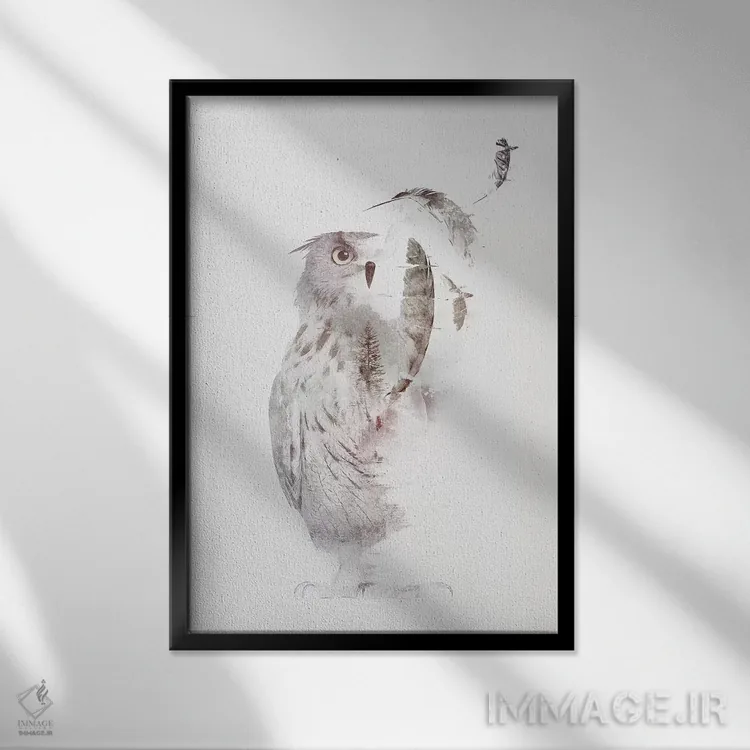 تابلو دکوراتیو محو شدن اثر رابرت فارکاش - نمای قابدار مشکی