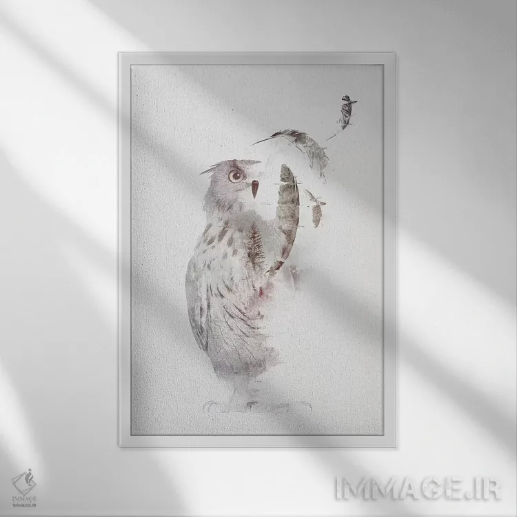 تابلو دکوراتیو محو شدن اثر رابرت فارکاش - نمای قابدار سفید