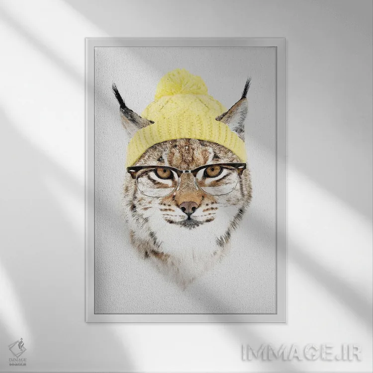 تابلو دکوراتیو بیرون خیلی سرد است II اثر رابرت فارکاش - نمای قابدار سفید