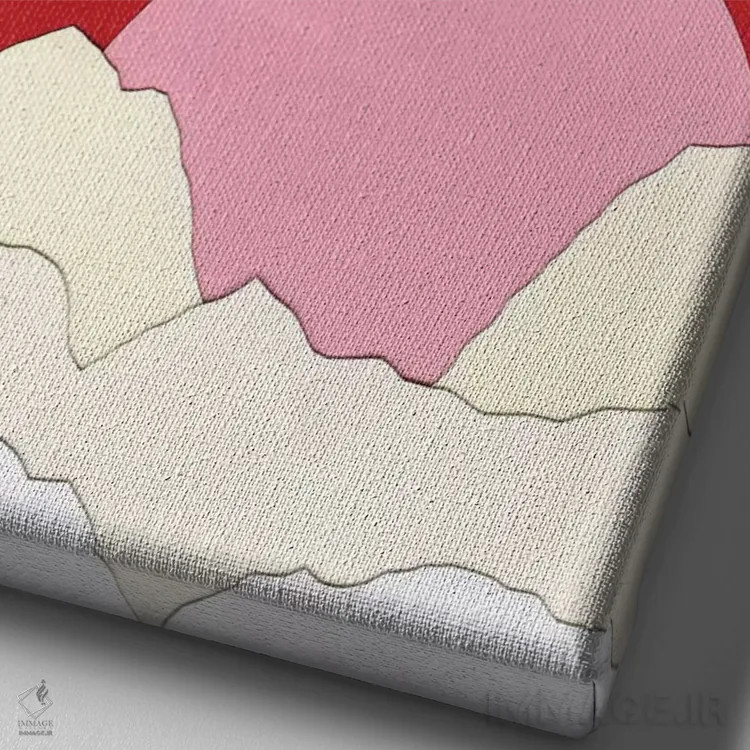 تابلو دکوراتیو غروب در اشتایرمارک اثر روزی فایست - نمای نزدیک بافت بوم