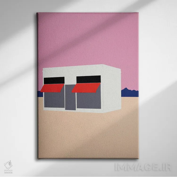 تابلو دکوراتیو بوتیک غروب اثر روزی فایست - نمای روبهرو روی دیوار