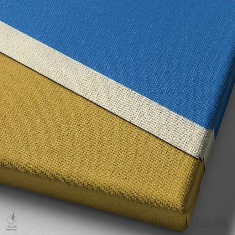 تابلو دکوراتیو تیم تنیس روی میز قرمز اثر روزی فایست - نمای نزدیک بافت بوم