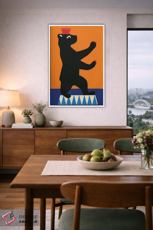 تابلو دکوراتیو خرس برلین اثر روزی فایست - D6W