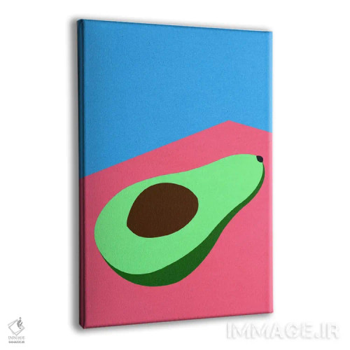 تابلو مینیمال آووکادو روی میز اثر روزی فایست - نمای پرسپکتیو محصول