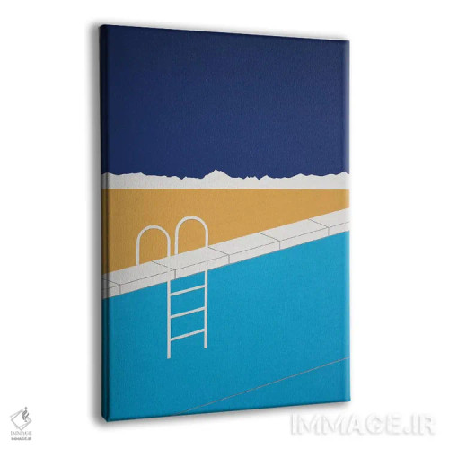 تابلو دکوراتیو استخر بیابانی اثر روزی فایست - نمای پرسپکتیو محصول