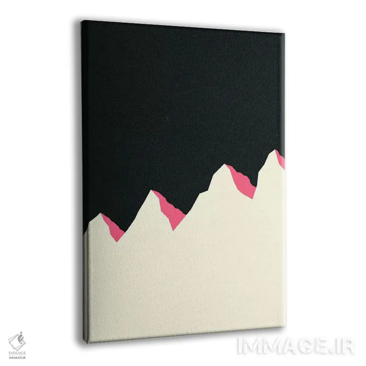 تابلو دکوراتیو شب تاریک کوه های سفید اثر روزی فایست - نمای پرسپکتیو محصول