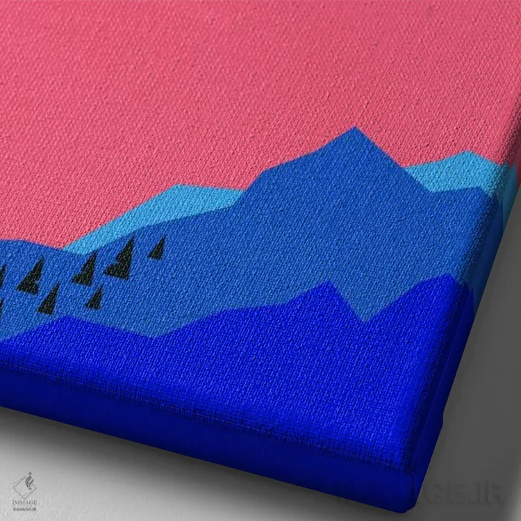 تابلو دکوراتیو صبح سوئدی I اثر روزی فایست - نمای نزدیک بافت بوم