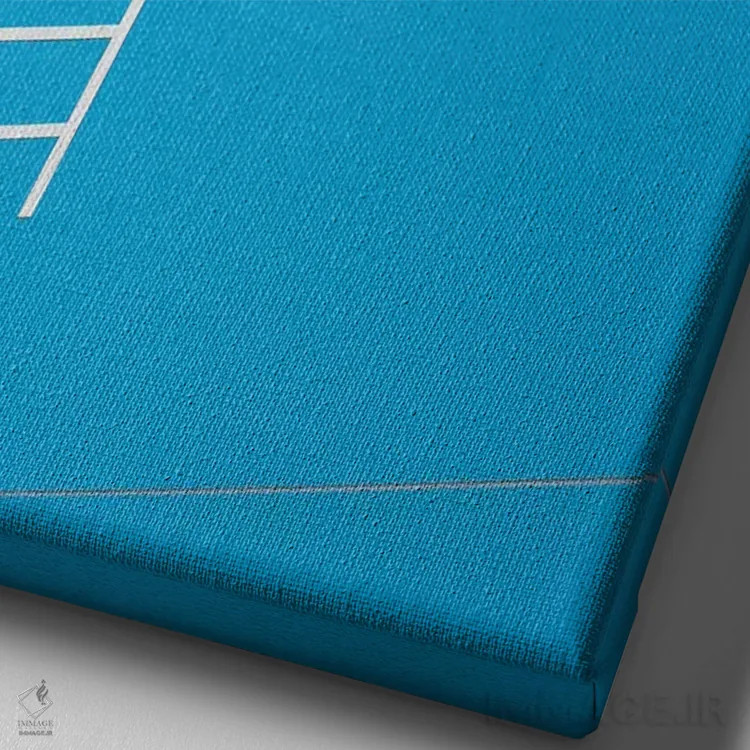 تابلو دکوراتیو استخر بیابانی اثر روزی فایست - نمای نزدیک بافت بوم