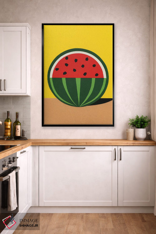 تابلو مینیمال هندوانه سه چهارم اثر روزی فایست - D2B