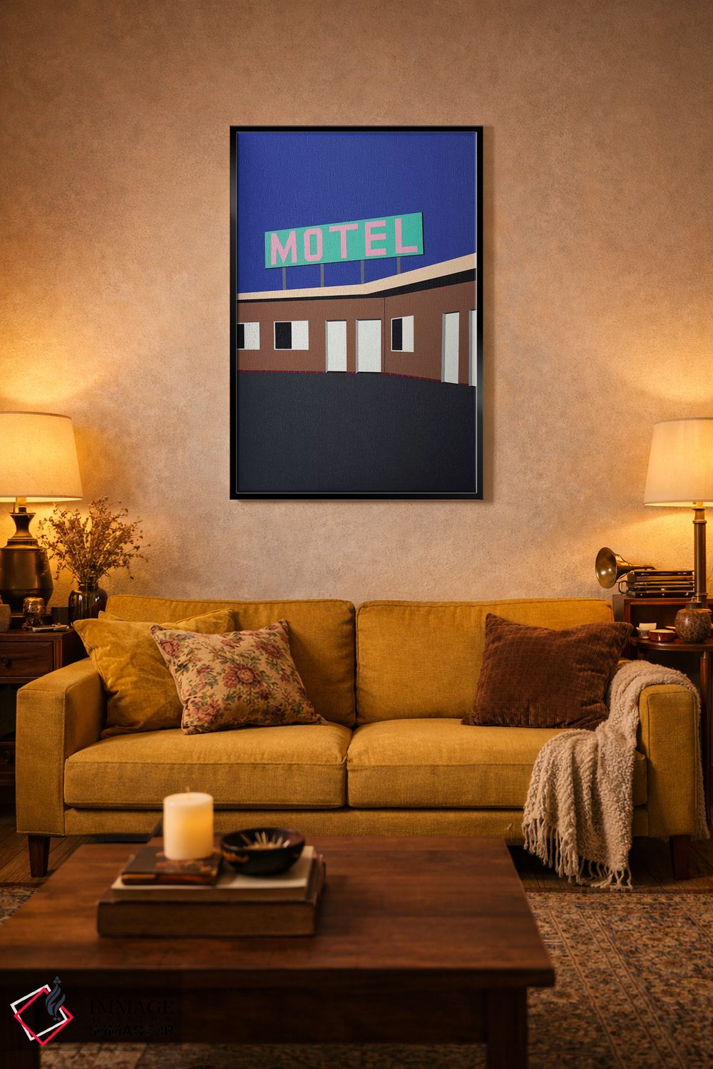 تابلو دکوراتیو موتل عشق اثر روزی فایست - D5B