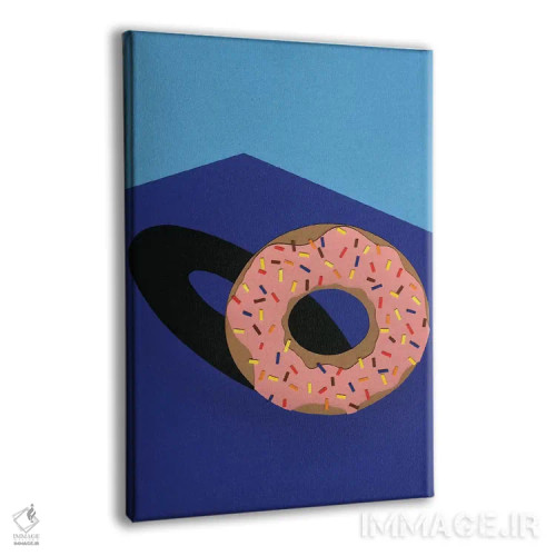 تابلو مینیمال دونات در آفتاب اثر روزی فایست - نمای پرسپکتیو محصول