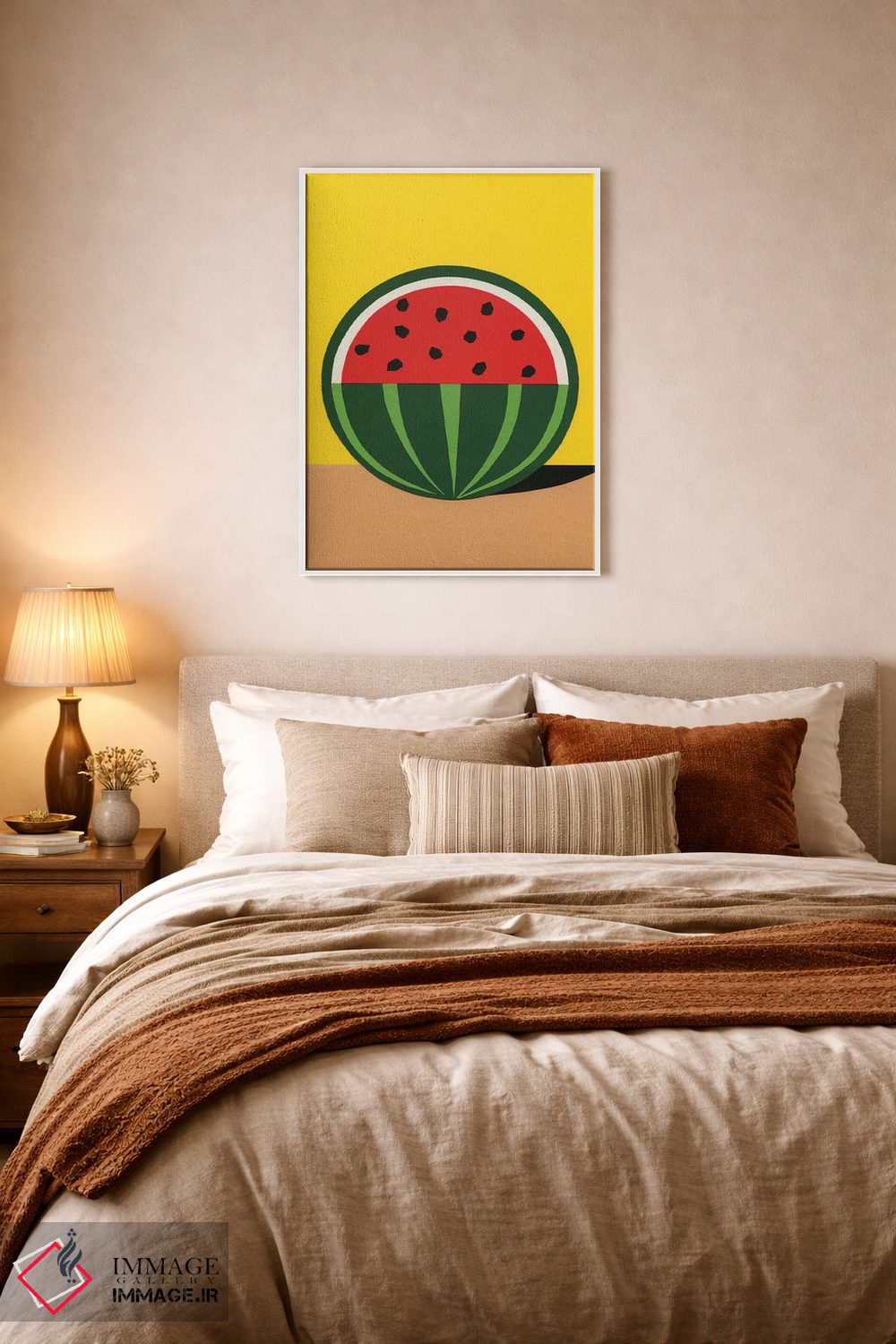 تابلو مینیمال هندوانه سه چهارم اثر روزی فایست - D5W