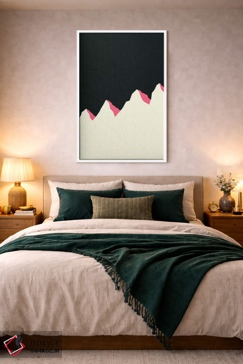 تابلو دکوراتیو شب تاریک کوه های سفید اثر روزی فایست - D2W