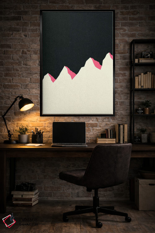 تابلو دکوراتیو شب تاریک کوه های سفید اثر روزی فایست - D4B