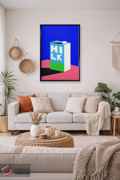 تابلو مینیمال شیر اثر روزی فایست - D4B