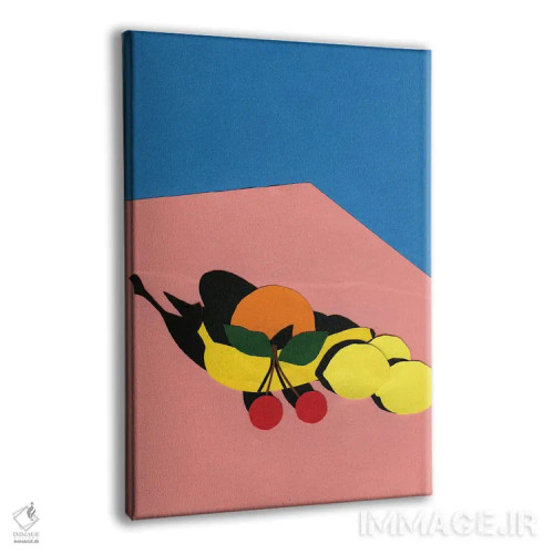 تابلو مینیمال میوه ها روی میز اثر روزی فایست - نمای پرسپکتیو محصول