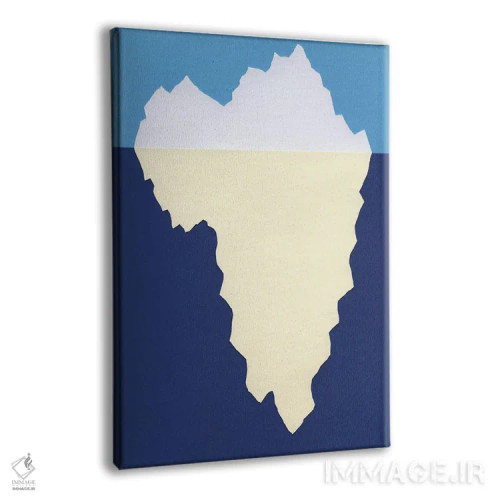 تابلو دکوراتیو کوه یخ اثر روزی فایست - نمای پرسپکتیو محصول