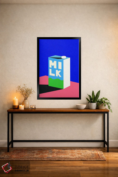 تابلو مینیمال شیر اثر روزی فایست - D5B