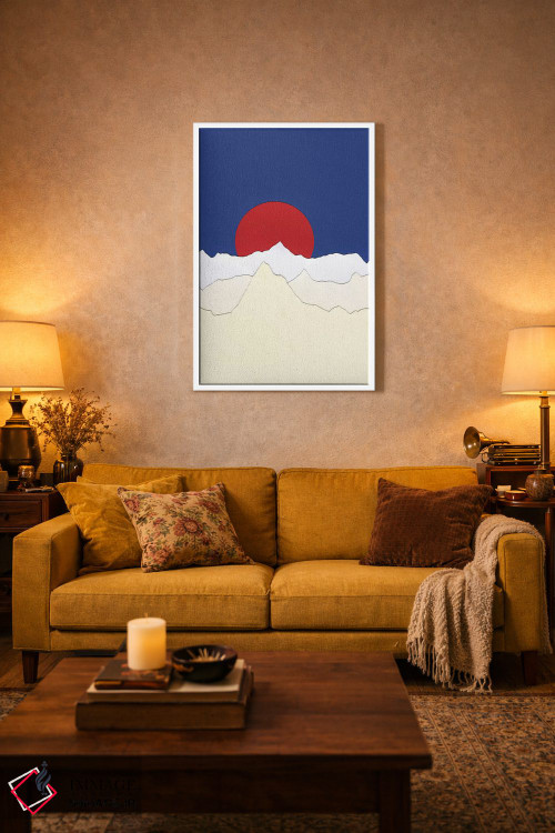 تابلو دکوراتیو آلپ فرانسه اثر روزی فایست - D1W