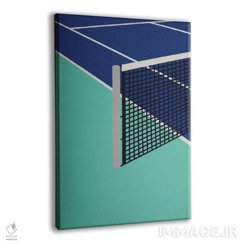 تابلو دکوراتیو باشگاه تنیس آریزونا I اثر روزی فایست - نمای پرسپکتیو محصول