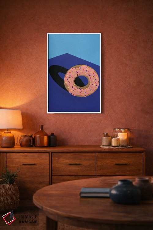 تابلو مینیمال دونات در آفتاب اثر روزی فایست - D3W