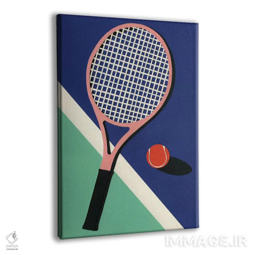 تابلو دکوراتیو باشگاه تنیس مالیبو اثر روزی فایست - نمای پرسپکتیو محصول