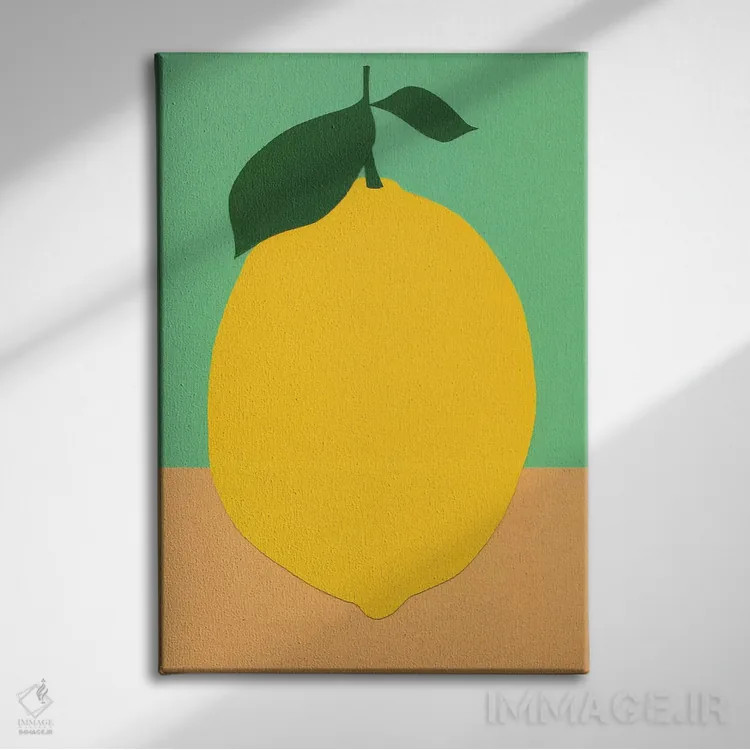 تابلو مینیمال لیمو اثر روزی فایست - نمای روبهرو روی دیوار