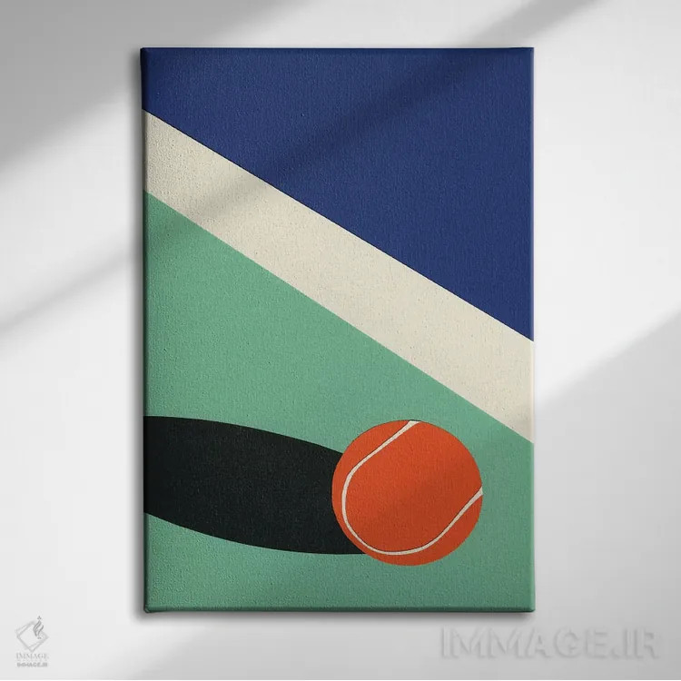 تابلو دکوراتیو باشگاه تنیس آریزونا II اثر روزی فایست - نمای روبهرو روی دیوار