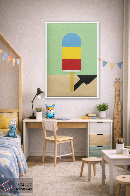 تابلو مینیمال هنری یخی اثر روزی فایست - D1W