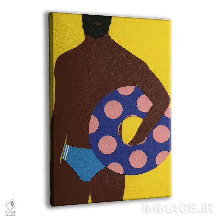 تابلو دکوراتیو مردی در ساحل اثر روزی فایست - نمای پرسپکتیو محصول