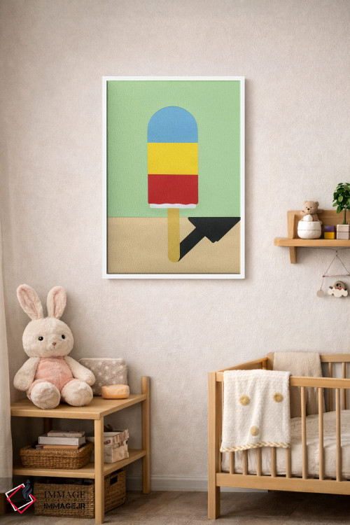 تابلو مینیمال هنری یخی اثر روزی فایست - D2W