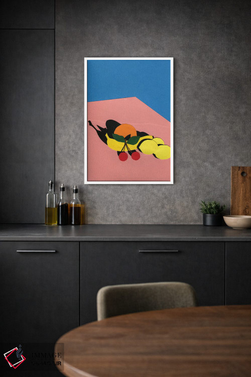تابلو مینیمال میوه ها روی میز اثر روزی فایست - D1W