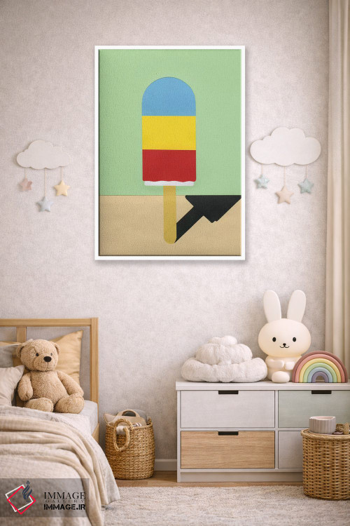 تابلو مینیمال هنری یخی اثر روزی فایست - D3W