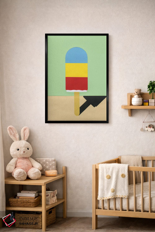 تابلو مینیمال هنری یخی اثر روزی فایست - D4B