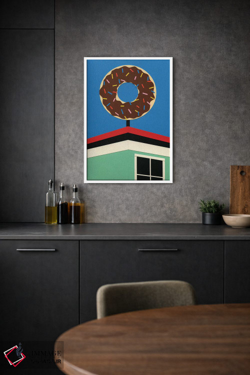 تابلو مینیمال گوشه دونات لس آنجلس اثر روزی فایست - D1W