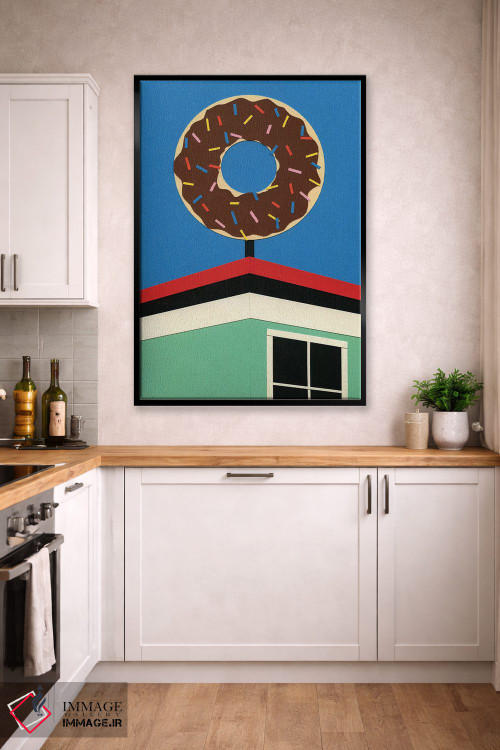 تابلو مینیمال گوشه دونات لس آنجلس اثر روزی فایست - D3B
