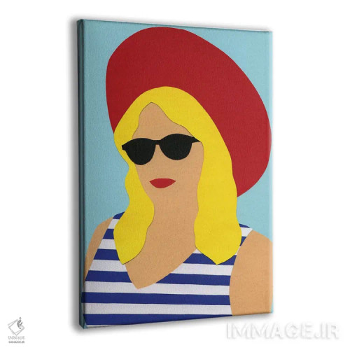 تابلو دکوراتیو پرتره مارلی اثر روزی فایست - نمای پرسپکتیو محصول