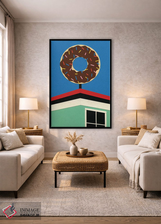 تابلو مینیمال گوشه دونات لس آنجلس اثر روزی فایست - D2B