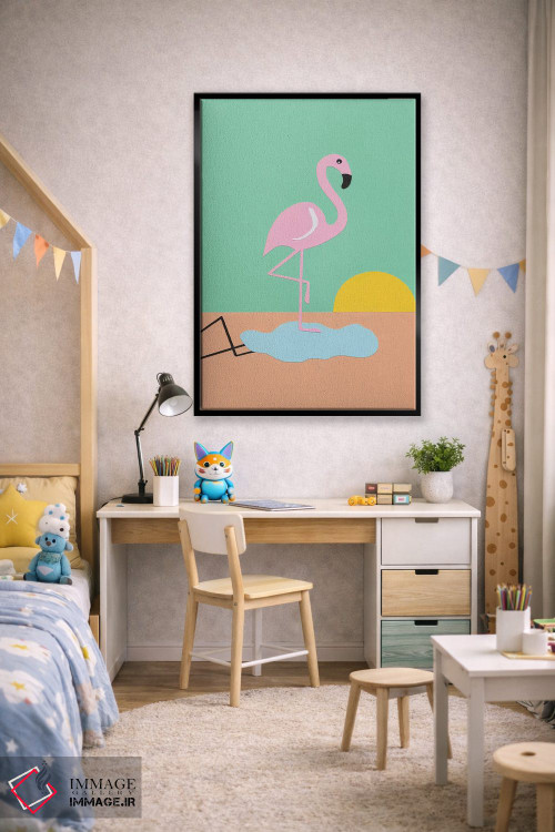 تابلو دکوراتیو فلامینگو هربرت اثر روزی فایست - D2B