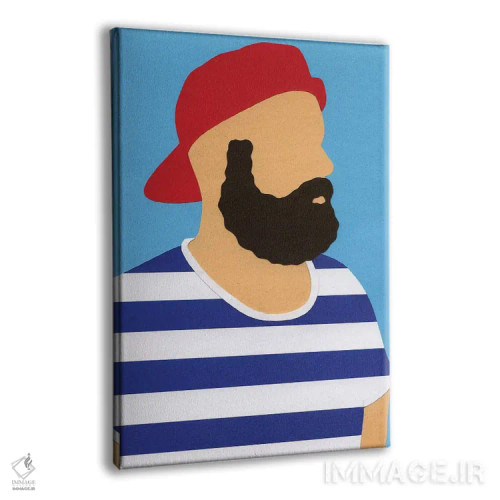 تابلو دکوراتیو خودنگاره رزی فیست اثر روزی فایست - نمای پرسپکتیو محصول