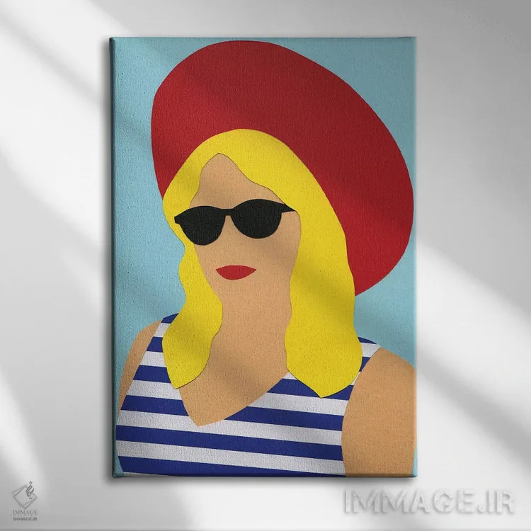 تابلو دکوراتیو پرتره مارلی اثر روزی فایست - نمای روبهرو روی دیوار