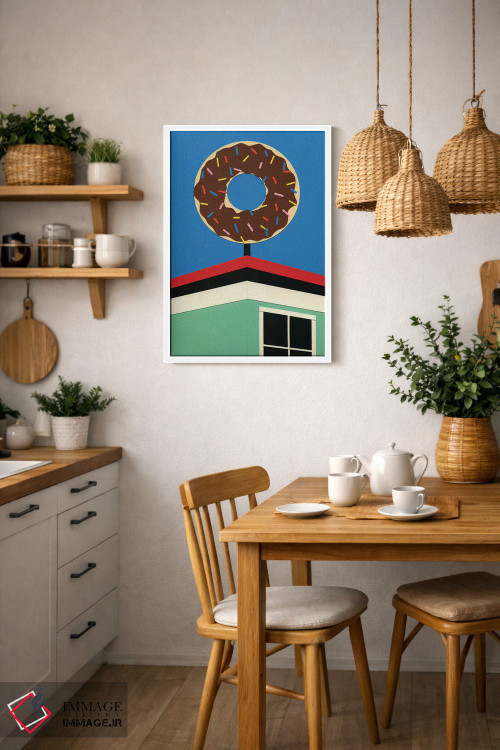 تابلو مینیمال گوشه دونات لس آنجلس اثر روزی فایست - D4W