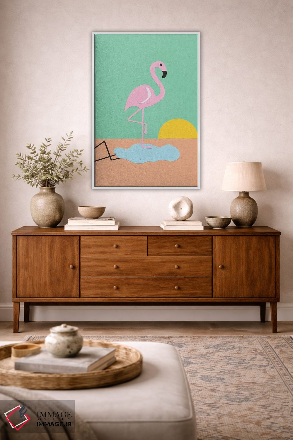 تابلو دکوراتیو فلامینگو هربرت اثر روزی فایست - D3W