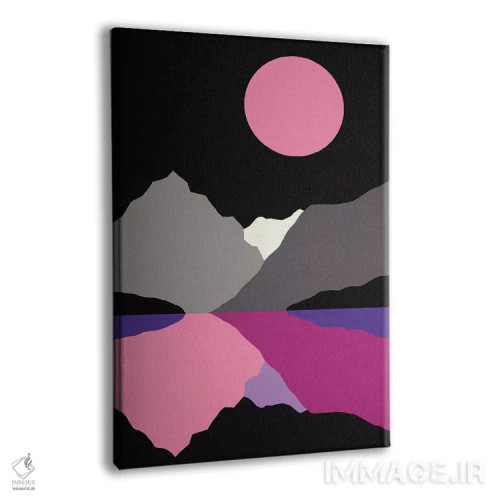 تابلو دکوراتیو مهتاب بر دریاچه تنایا اثر روزی فایست - نمای پرسپکتیو محصول