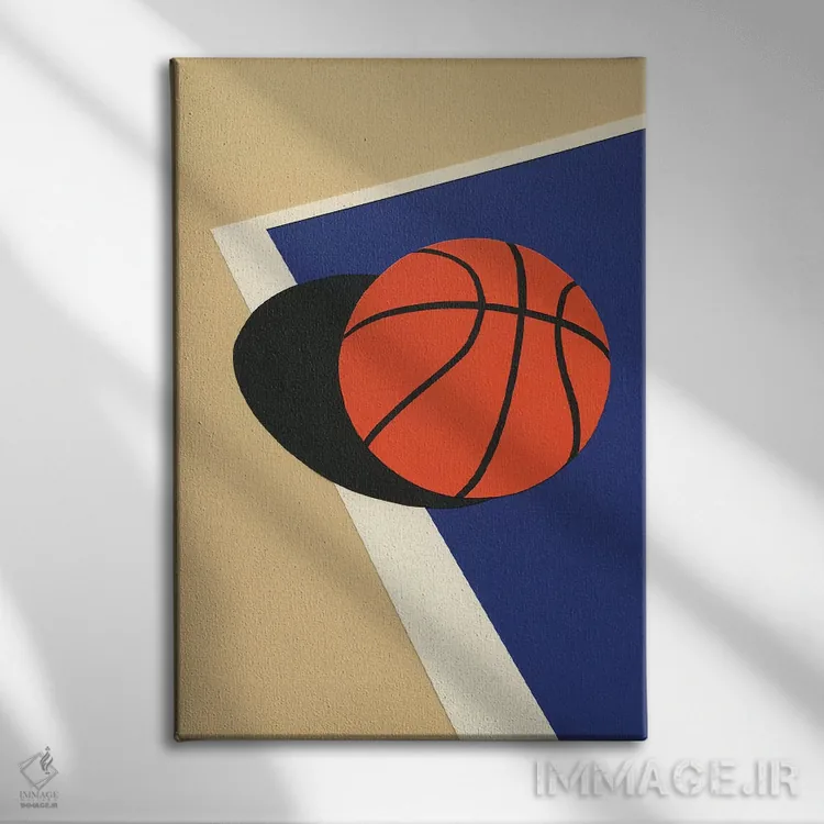 تابلو دکوراتیو تیم بسکتبال اوکلند ۱ اثر روزی فایست - نمای روبهرو روی دیوار