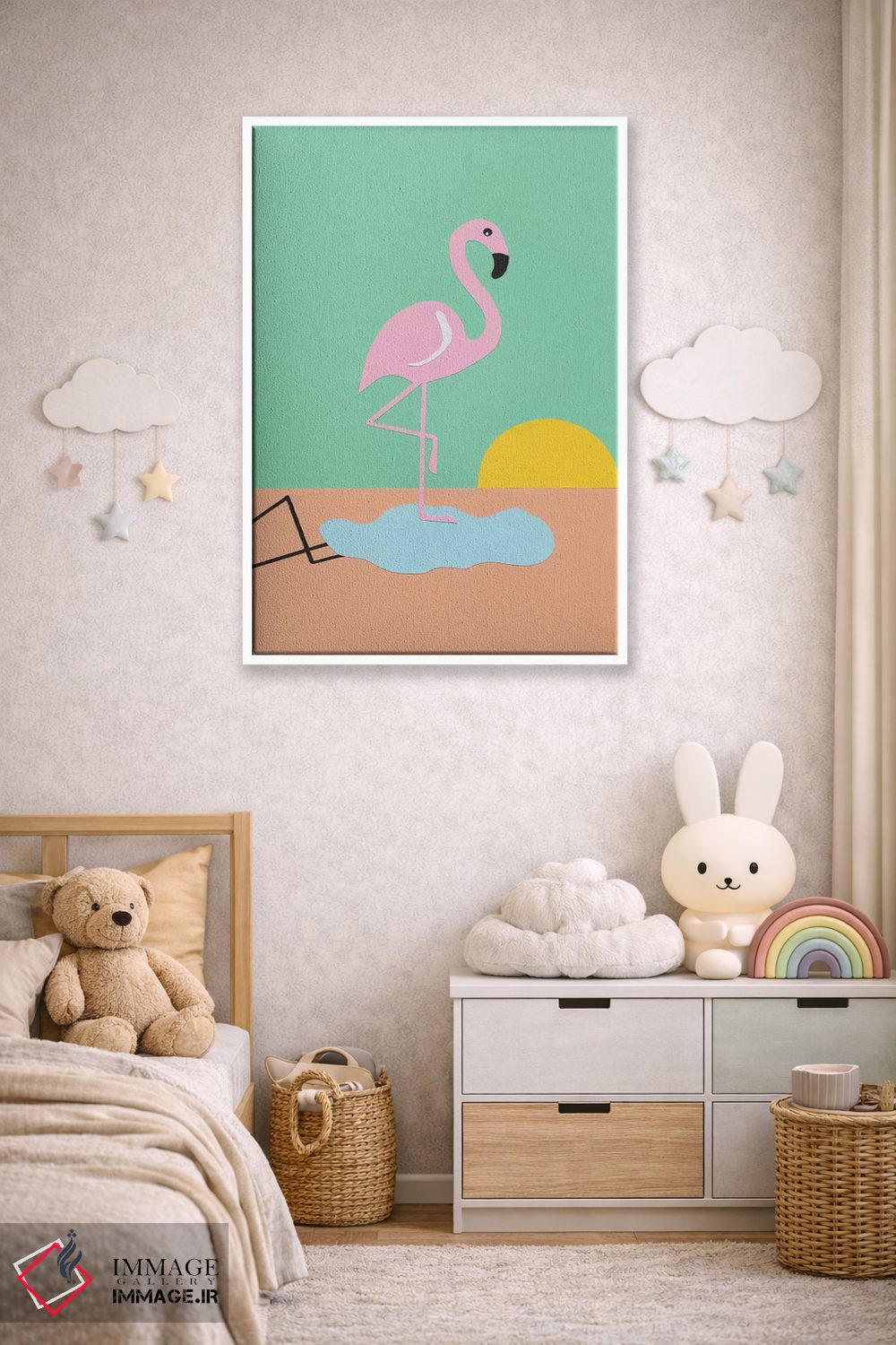 تابلو دکوراتیو فلامینگو هربرت اثر روزی فایست - D4W