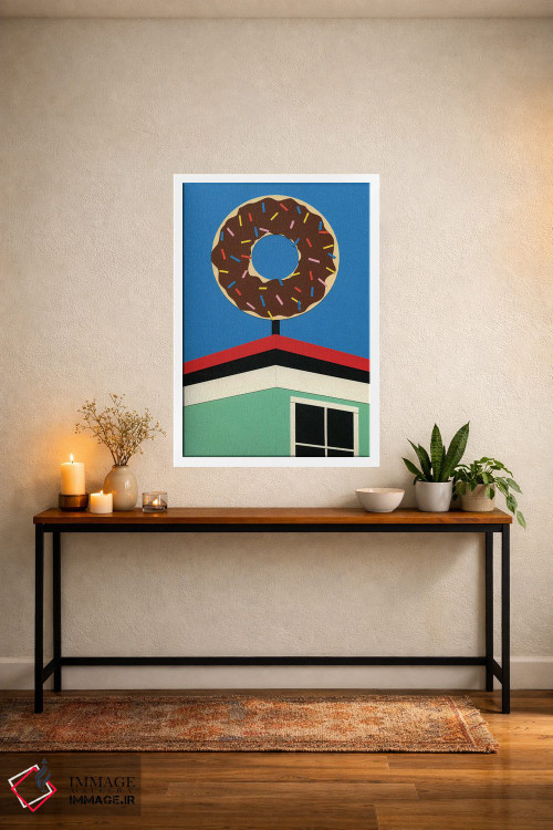 تابلو مینیمال گوشه دونات لس آنجلس اثر روزی فایست - D5W