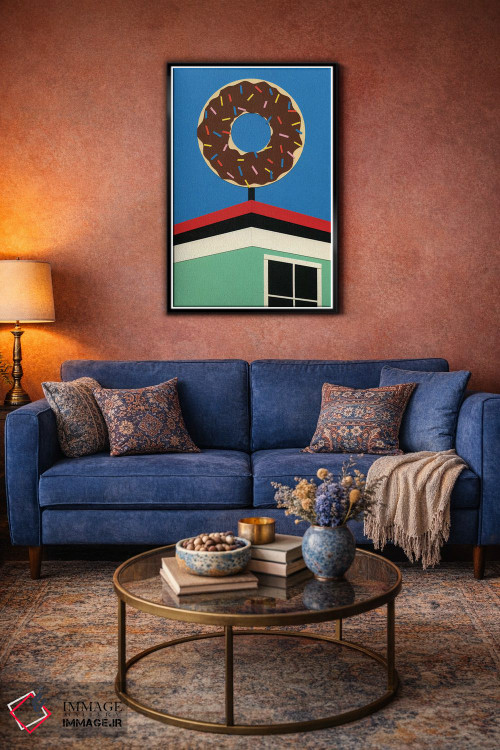 تابلو مینیمال گوشه دونات لس آنجلس اثر روزی فایست - D6B