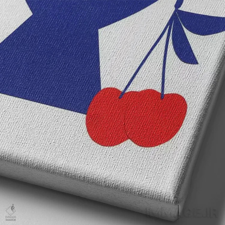 تابلو مینیمال بستنی مخلوط در فنجان اثر روزی فایست - نمای نزدیک بافت بوم