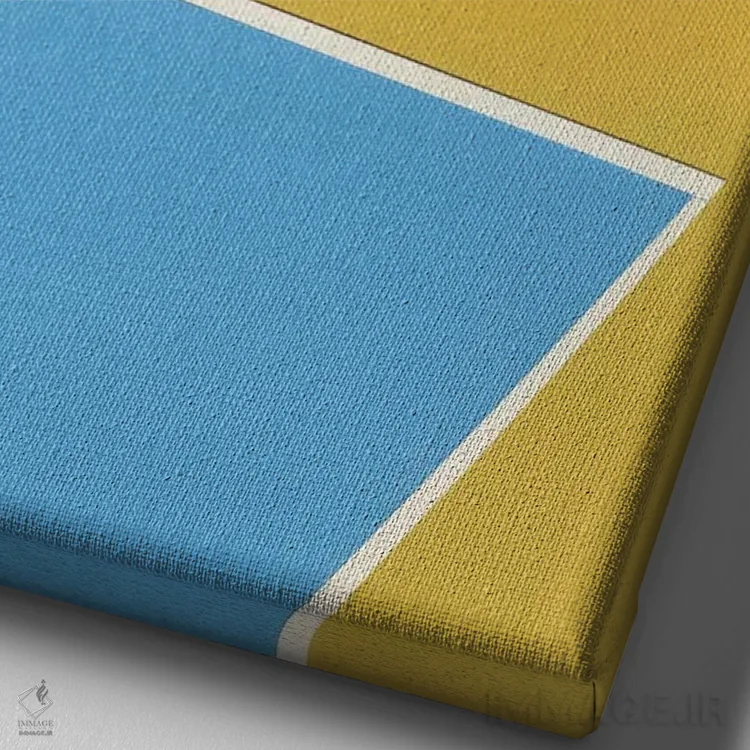 تابلو دکوراتیو استخر در میان تپه ها اثر روزی فایست - نمای نزدیک بافت بوم